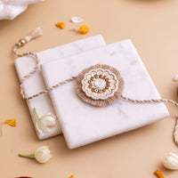 Traditional Gold Fringe Handmade Rakhi