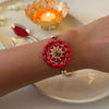 Traditional Red Chakra Handmade Rakhi
