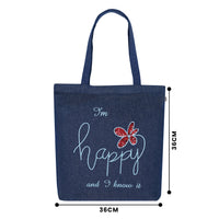 Happy- tote bag