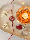Traditional Red Chakra Handmade Rakhi
