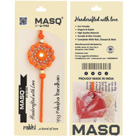 Traditional Orange Chakra Handmade Rakhi