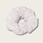 Scrunchie - Beaded White