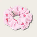 Scrunchie - Heart - Pink