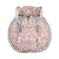 Potli, Organza Frill, Peach