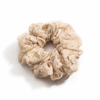 Scrunchie - Beaded Beige