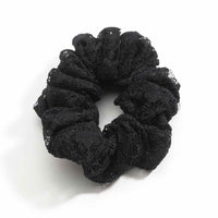 Scrunchies - Beaded - Black Pink White - Pack of 3