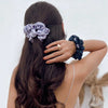 Scrunchie - Heart - Purple