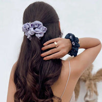 Scrunchie - Heart - Purple