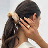 Scrunchie - Beaded Beige