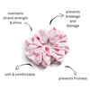 Scrunchie - Heart - Pink