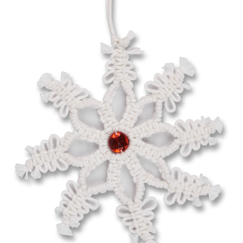 MACRAME SNOWFLAKE (LARGE, PACK OF 2)