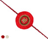 Traditional Red Fringe Handmade Rakhi