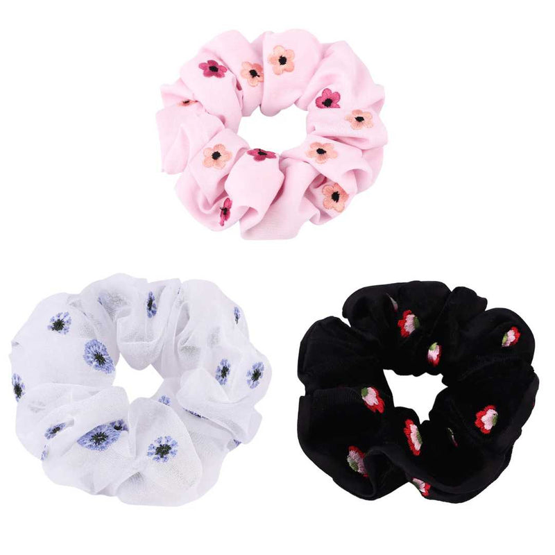 Scrunchies Floral Pack of 3