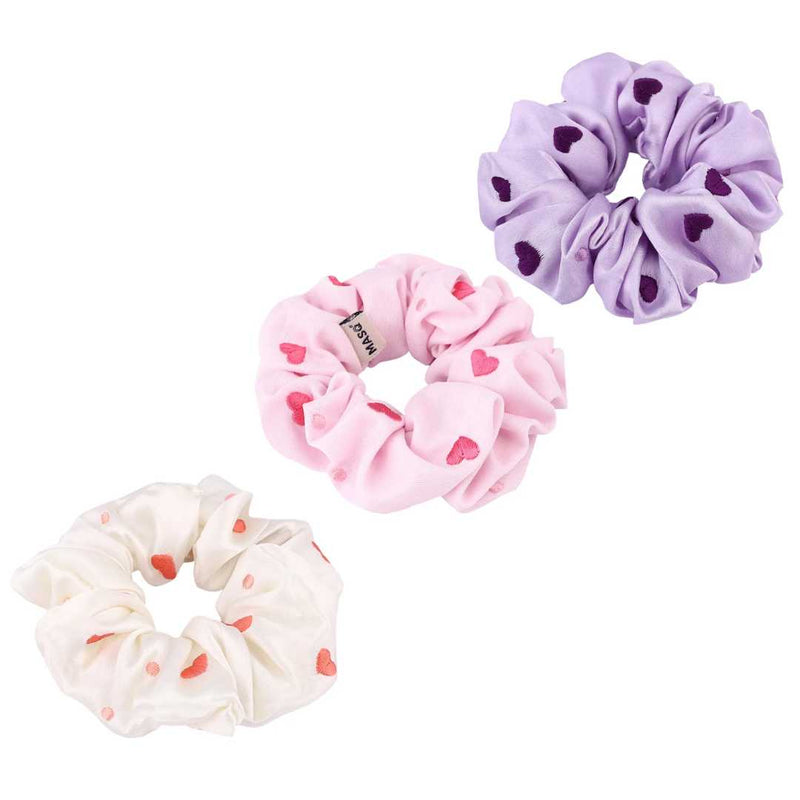 Scrunchies Hearts Pack of 3