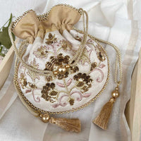 Mini Mughal Potli, Beige