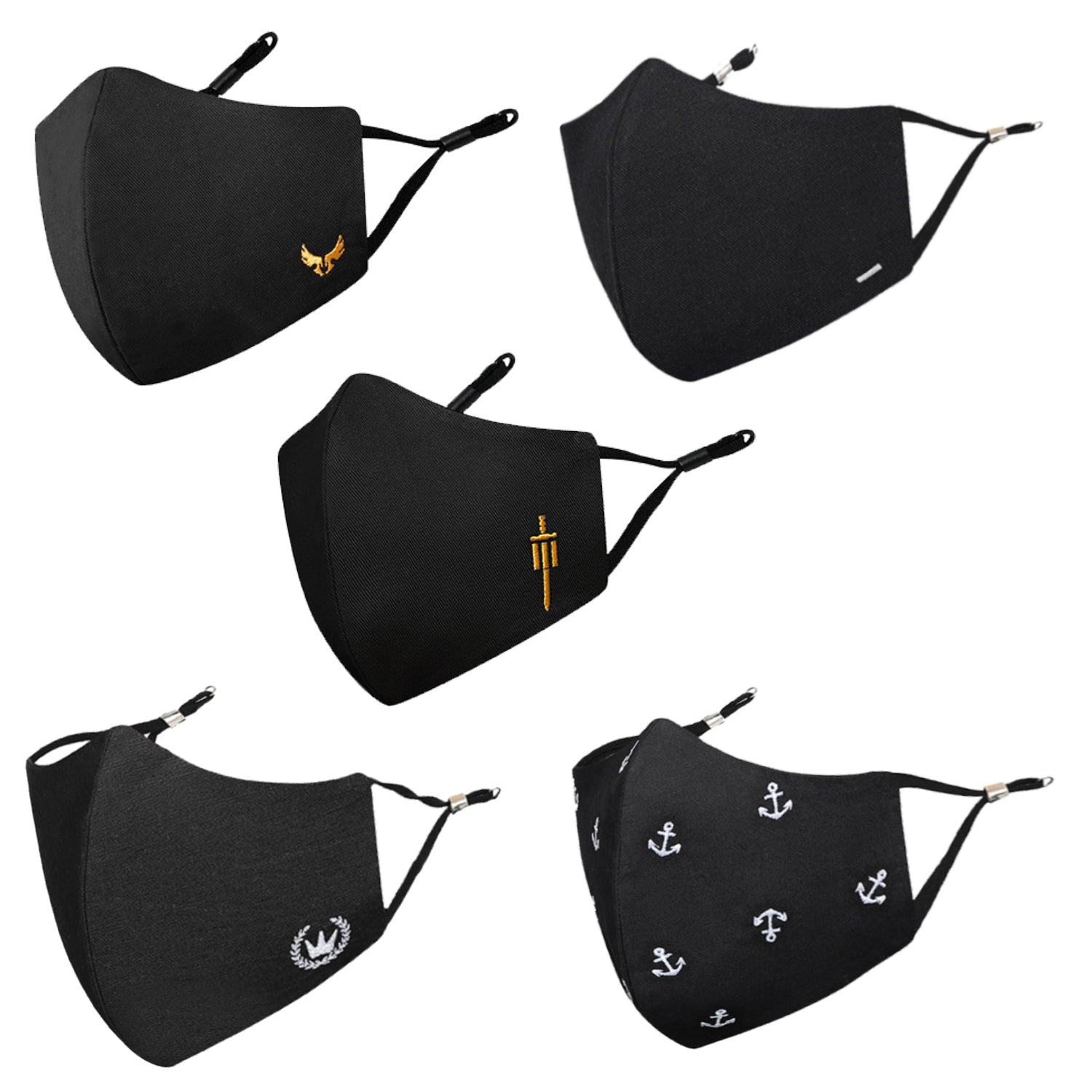 Black Men Combo XL Pack of 5