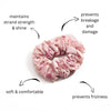 Scrunchie - Beaded Pink