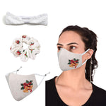 Face Mask Scrunchie, Hairband Xmas Bell Pack of 3